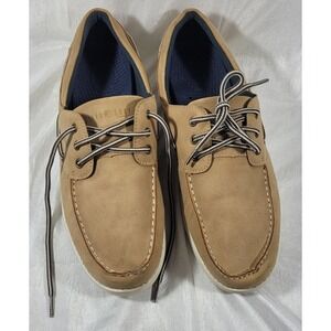 Island Surf Men's Casual Boat Deck Shoes - Tan -‎ US Size 9.5